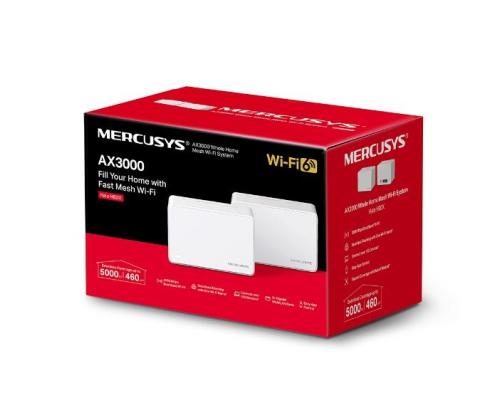 Wireless Router MERCUSYS Wireless Router 2-pack 3000 Mbps Mesh 3x10/100/1000M HALOH80X(2-PACK)