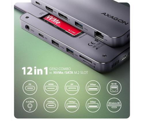 NB ACC DOCKING STATION/12IN1 HMC-12GM2 AXAGON
