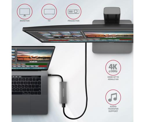 I/O HUB USB-C 5IN1/0.13M HMC-5G21 AXAGON