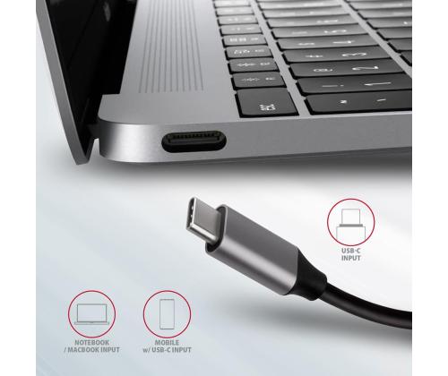 I/O HUB USB-C 6IN1 SATA M.2/0.18M HMC-6M2 AXAGON