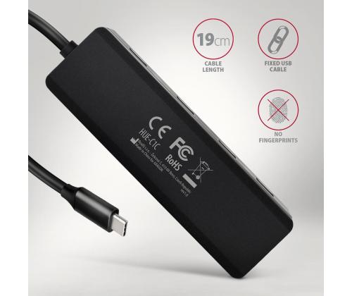 I/O HUB USB-C TRAVEL/0.19M HUE-C1C AXAGON