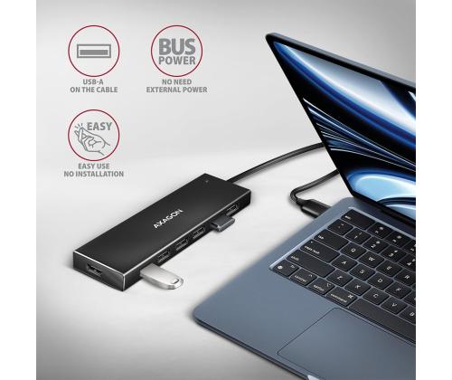 I/O HUB USB3.2 7PORT FLAT/1M HUE-F7A AXAGON