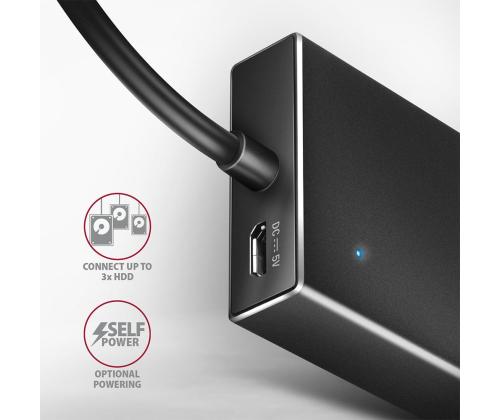 I/O HUB USB-C 7PORT FLAT/0.3M HUE-F7C AXAGON