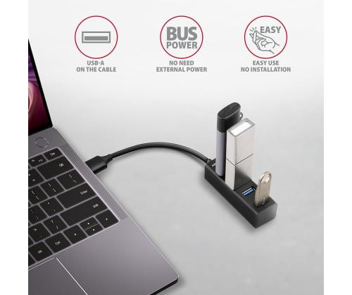 I/O HUB USB3.2 4PORT MINI/0.2M HUE-M1A AXAGON