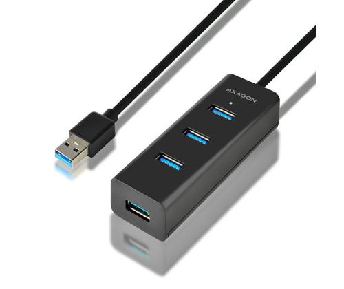 I/O HUB USB3.0 4PORT CHARGING/1.2M HUE-S2BL AXAGON