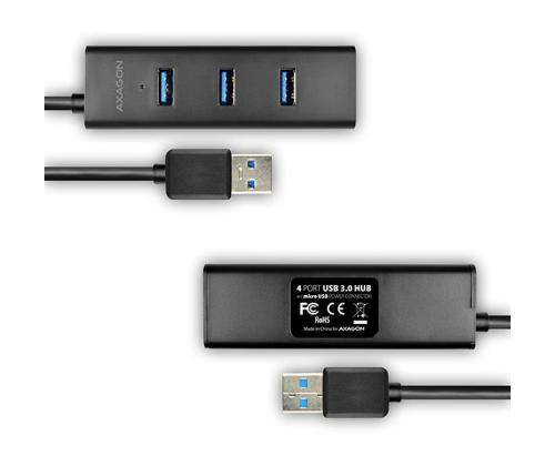 I/O HUB USB3.0 4PORT CHARGING/1.2M HUE-S2BL AXAGON
