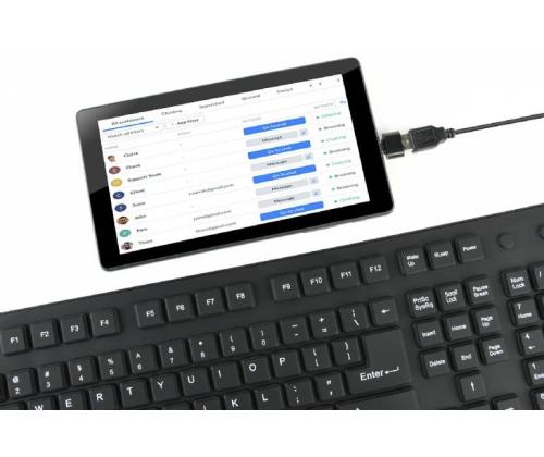 KEYBOARD FLEXIBLE USB ENG/BLACK KB-109F-B GEMBIRD