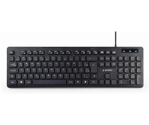 KEYBOARD MULTIMEDIA USB ENG/BLACK KB-MCH-04 GEMBIRD