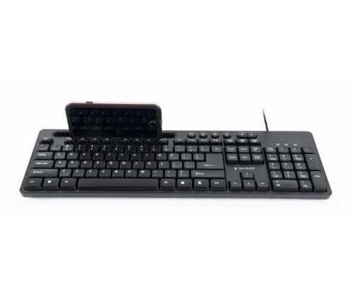 KEYBOARD MULTIMEDIA USB ENG/BLACK KB-UM-108 GEMBIRD