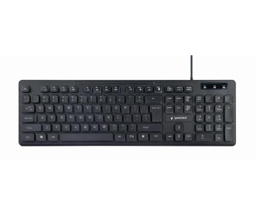 KEYBOARD MULTIMEDIA USB ENG/BLACK KB-UML-02 GEMBIRD