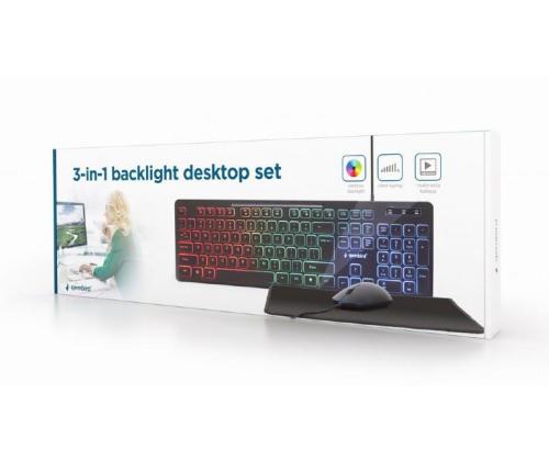 KEYBOARD +MOUSE USB ENG/KBS-UML-01 GEMBIRD