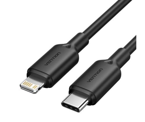 CABLE USB-C TO LIGHTNING/2M BLACK LAKBH VENTION