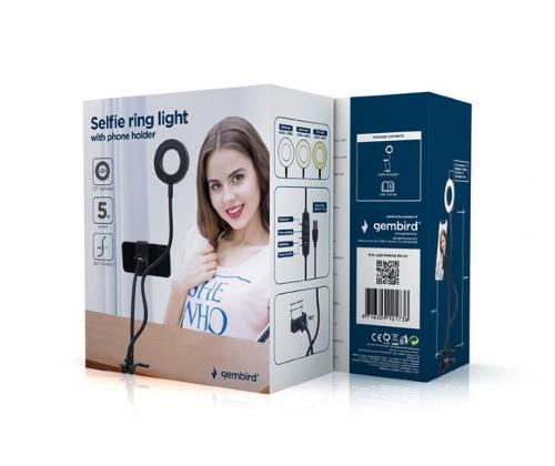 MOBILE ACC SELFIE RING&HOLDER/LED-RING4-PH-01 GEMBIRD