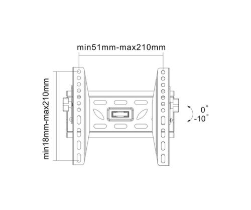 TV SET ACC WALL MOUNT BLACK/24-40" LED-W220 NEOMOUNTS