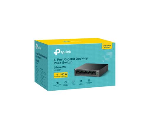 Switch TP-LINK LS105GP Desktop/pedestal 5x10Base-T / 100Base-TX / 1000Base-T PoE+ ports 4 LS105GP