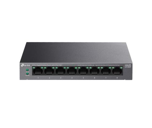 Switch TP-LINK LS108GP Desktop/pedestal 8x10Base-T / 100Base-TX / 1000Base-T PoE+ ports 8 LS108GP
