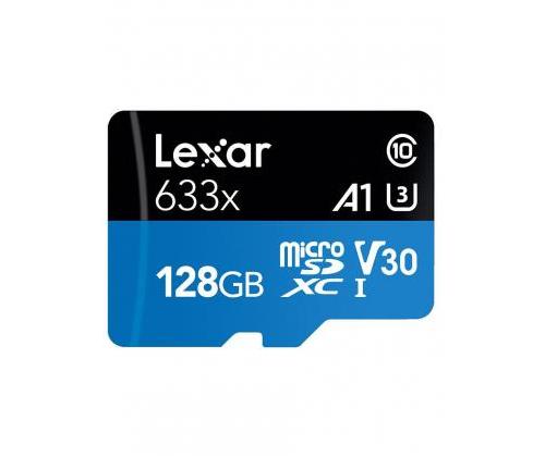MEMORY MICRO SDXC 128GB UHS-I/W/ADAPTER LSDMI128BB633A LEXAR