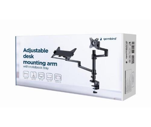 DISPLAY ACC MOUNTING ARM/NB TRAY MA-DA-04 GEMBIRD