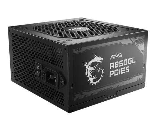 Power Supply MSI 850 Watts Efficiency 80 PLUS GOLD PFC Active MAGA850GLPCIE5