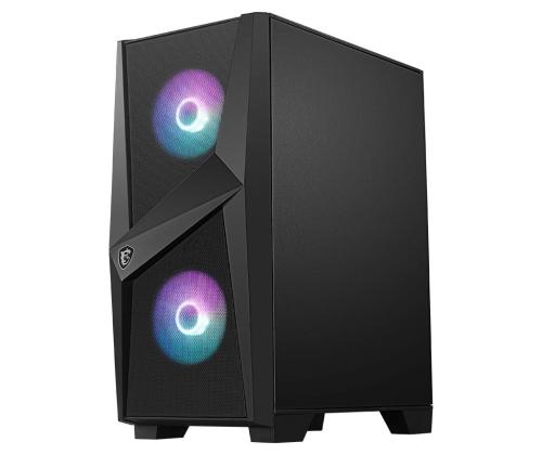 Case MSI MAG Forge 100R MidiTower Not included ATX MicroATX MiniITX Colour Black MAGFORGE100R