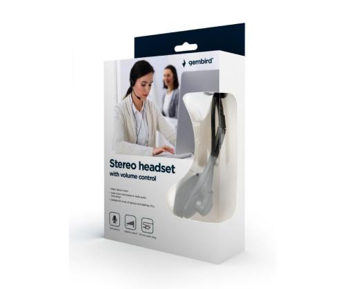 HEADSET STEREO/BLACK MHS-123 GEMBIRD
