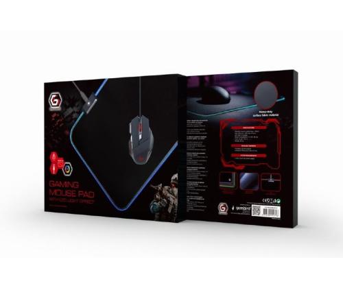 MOUSE PAD GAMING LED MEDIUM/MP-GAMELED-M GEMBIRD