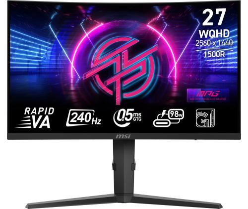 LCD Monitor MSI MPG 275CQRXF 27" Gaming/Curved Panel VA 2560x1440 16:9 240 Hz 0.5 ms MPG275CQRXF
