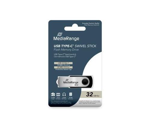 MEMORY DRIVE FLASH USB-C 32GB/MR1952 MEDIARANGE