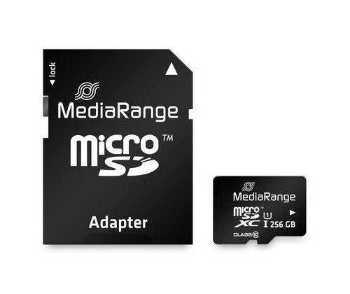 MEMORY MICRO SDXC 256GB UHS-1/W/ADAPTER MR946 MEDIARANGE