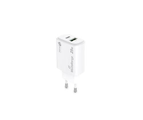POWER ADAPTER USB/USB-C 25W/FAST MRMA112-2 MEDIARANGE