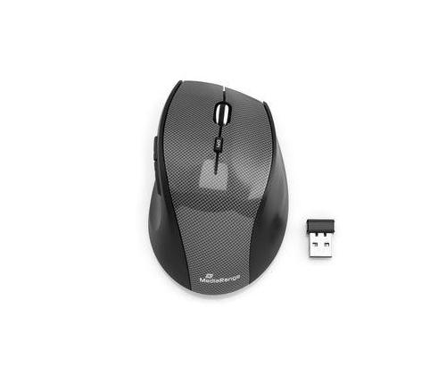MOUSE USB OPTICAL WRL 5-BUTTON/BLACK MROS207 MEDIARANGE