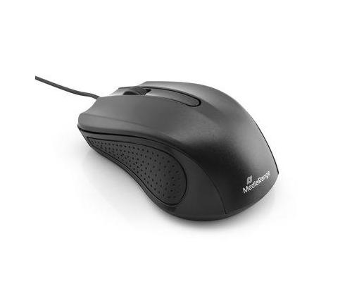 MOUSE USB OPTICAL BLACK/3-BUTTON MROS210 MEDIARANGE