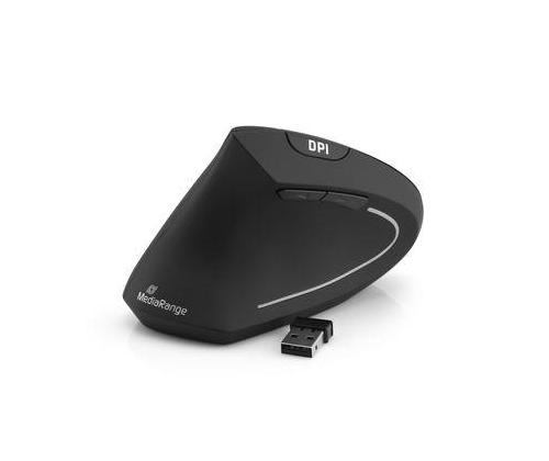MOUSE USB OPTICAL WRL 6-BUTTON/LEFT BLACK MROS233 MEDIARANGE