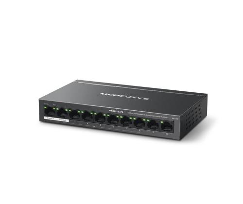 Switch MERCUSYS Desktop/pedestal 10x10Base-T / 100Base-TX PoE+ ports 8 MS110P