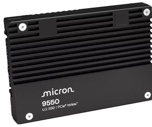 SSD MICRON SSD series 9550 MAX 12.8TB NVMe NAND flash technology 3D TLC Write speed 10000 MBytes...