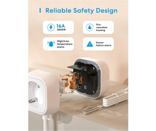 SMART HOME WI-FI THERMOSTAT/HEAT.&COOLING MTS200BHK MEROSS