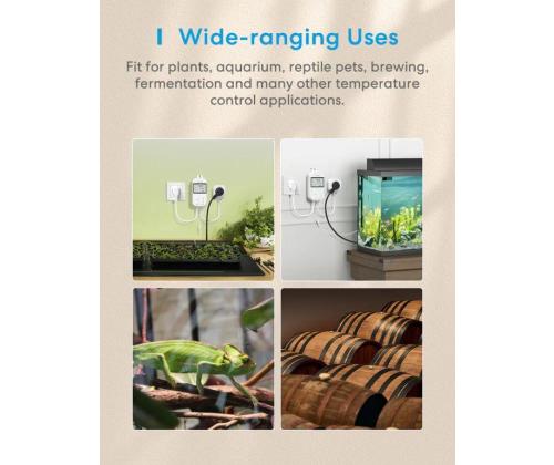SMART HOME WI-FI THERMOSTAT/HEAT.&COOLING MTS200BHK MEROSS