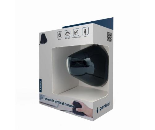 MOUSE USB OPTICAL SPACEGREY/ERGONOMIC MUS-ERGO-03 GEMBIRD