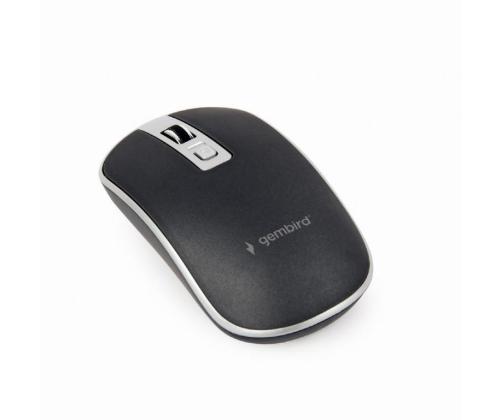 MOUSE USB OPTICAL WRL BLACK/SILVER MUSW-4B-06-BS GEMBIRD