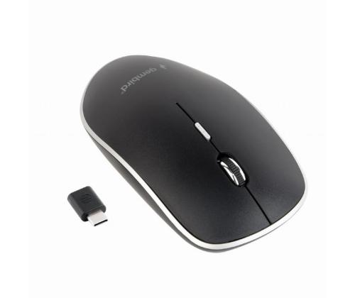 MOUSE USB-C OPTICAL WRL BLACK/SILENT MUSW-4BSC-01 GEMBIRD