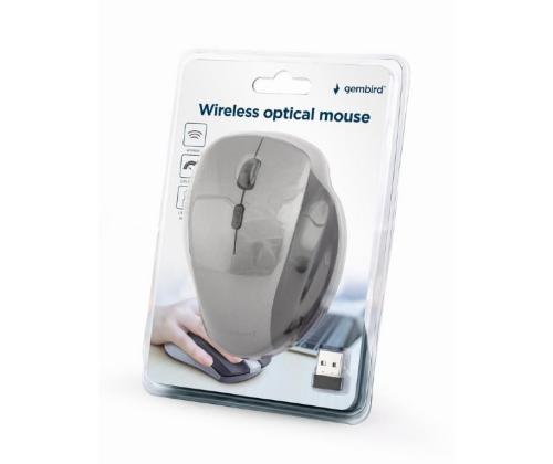 MOUSE USB OPTICAL WRL BLACK/SP. GREY MUSW-6B-02-BG GEMBIRD