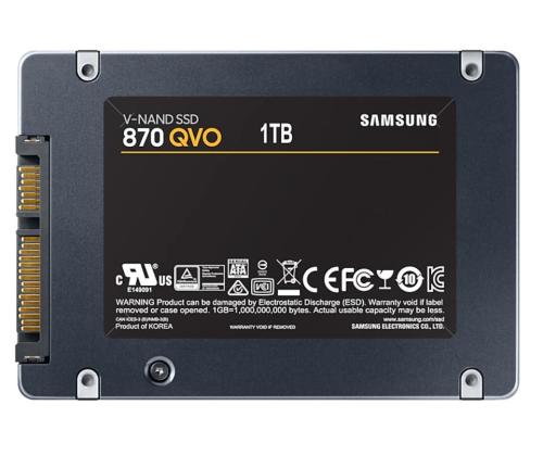 SSD SAMSUNG 870 QVO 1TB Write speed 530 MBytes/sec Read speed 560 MBytes/sec 2,5" TBW 360 TB MTBF...