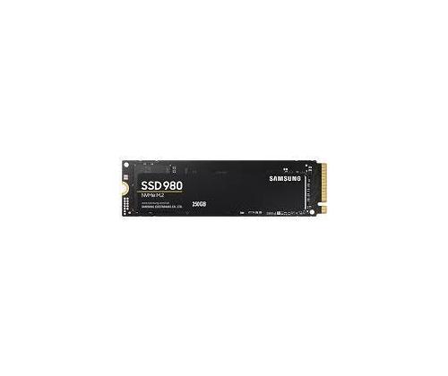 SSD SAMSUNG 980 250GB M.2 PCIE NVMe MLC Write speed 1300 MBytes/sec Read speed 2900 MBytes/sec 2...