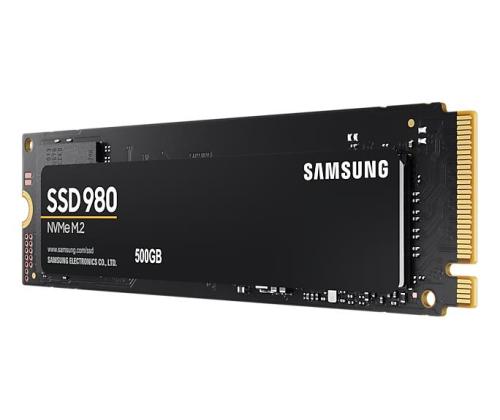SSD SAMSUNG 980 500GB M.2 PCIE NVMe MLC Write speed 2600 MBytes/sec Read speed 3100 MBytes/sec 2...