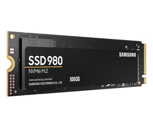 SSD SAMSUNG 980 500GB M.2 PCIE NVMe MLC Write speed 2600 MBytes/sec Read speed 3100 MBytes/sec 2...