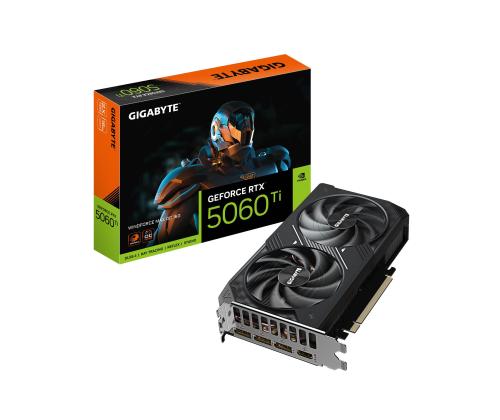 Graphics Card GIGABYTE NVIDIA GeForce RTX 5060 Ti 16 GB GDDR7 PCIE 5.0 16x GPU 2587 MHz Dual Slot...