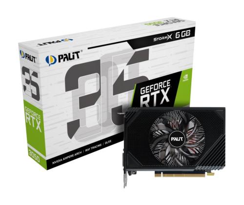 Graphics Card PALIT NVIDIA GeForce RTX 3050 6 GB GDDR6 96 bit PCIE 4.0 16x GPU 1442 MHz Single...