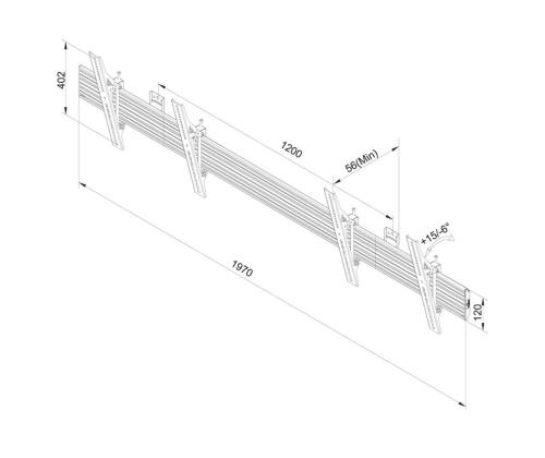 MONITOR ACC WALL MOUNT /MENU/32-55" NMPRO-WMB2 NEOMOUNTS