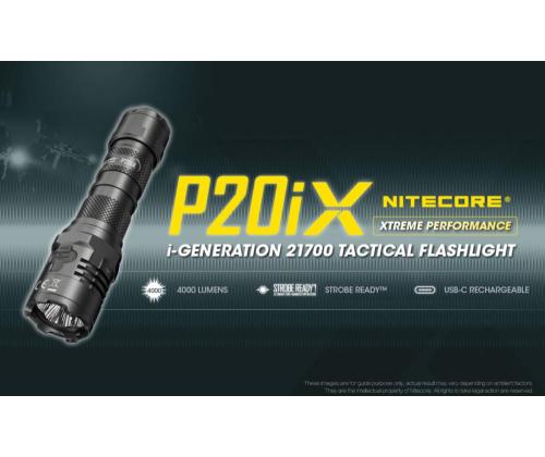 FLASHLIGHT PRECISE SERIES/4000 LUMENS P20IX NITECORE
