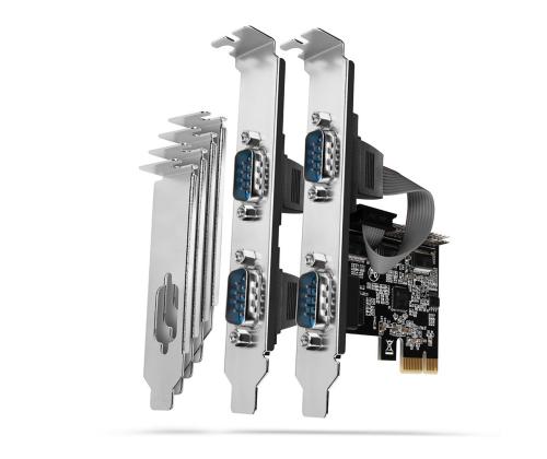 NET CARD PCIE 250KBPS 4PORT/SP&LP PCEA-S4N AXAGON
